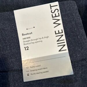 Nine West bootcut mid rise. Size 12